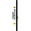 British General Evolve 45A 2-Gang 2-Pole Cooker Switch Black with LED with Black Inserts