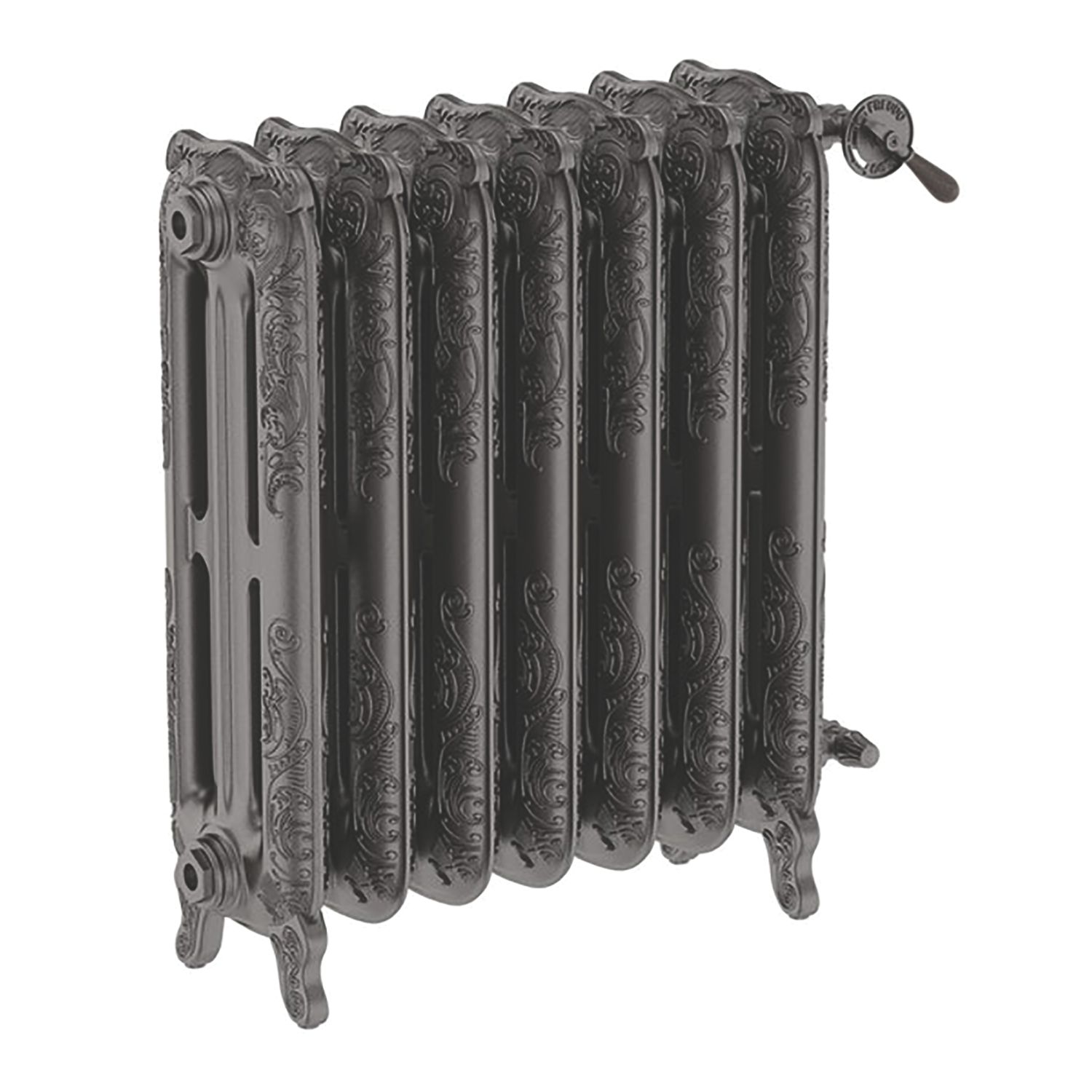 Terma 710mm x 606mm 3416BTU Raw Metal Cast Iron 3 Column Radiator (137RH)