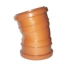 FloPlast Push-Fit 15° Double Socket Bend 110mm