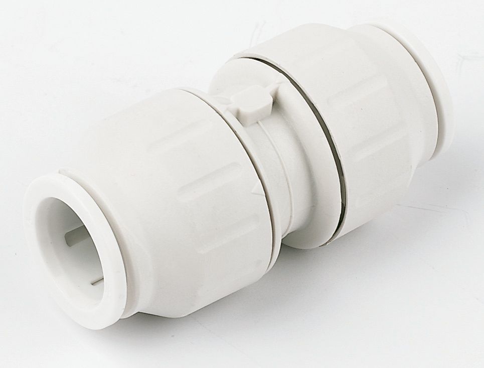 JG Speedfit Plastic Push-Fit Equal Coupler 22mm - Screwfix