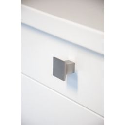Siro  Square Cabinet Knob Satin Nickel 36mm
