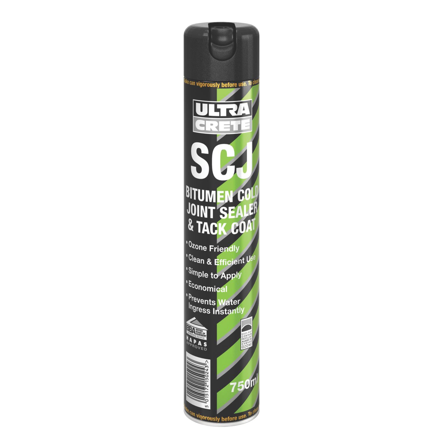 Ultra Crete Bitumen Cold Joint Sealer & Tack Coat Black 750ml (1389J)