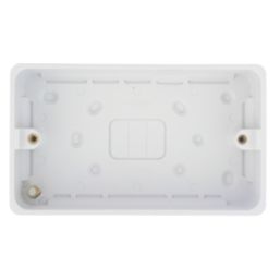 Hager Sollysta WMPB2/28  2-Gang Surface Pattress  Back Box 28mm