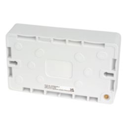 Hager Sollysta WMPB2/28  2-Gang Surface Pattress  Back Box 28mm