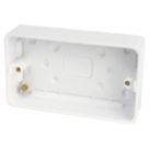 Hager Sollysta WMPB2/28  2-Gang Surface Pattress  Back Box 28mm