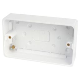 Hager Sollysta WMPB2/28  2-Gang Surface Pattress  Back Box 28mm