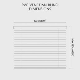 Renaissance Venetian  Blind Grey 150cm x 150cm Drop