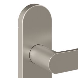 Cooke & Lewis Maugan Lever on Backplate Door Handles Pair Satin Nickel