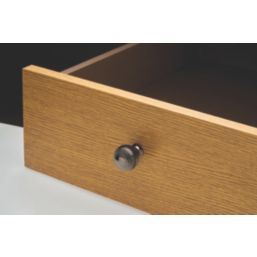 Elite Knobs & Handles Reeded Cabinet Knob Black Nickel 30mm