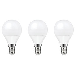 LAP  SES Mini Globe LED Light Bulb 470lm 4.2W 3 Pack