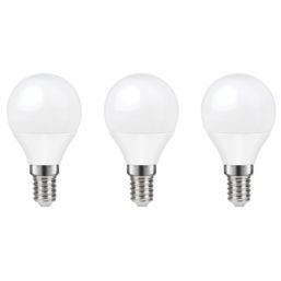 LAP  SES Mini Globe LED Light Bulb 470lm 4.2W 3 Pack