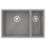 ETAL Comite 1.5 Bowl Composite Kitchen Sink Matt Grey Left-Handed 670mm x 440mm
