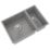 ETAL Comite 1.5 Bowl Composite Kitchen Sink Matt Grey Left-Handed 670mm x 440mm
