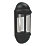 4lite  Outdoor LED IP65 Wall Lantern With PIR Sensor Black 8W 400lm