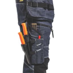 Blaklader  Stretch Denim Trousers Navy/Black 32" W 31" L