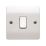 MK Logic Plus 10AX 1-Gang 1-Way Light Switch  White