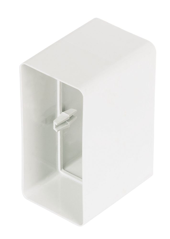 Manrose Rectangular Flat Channel Connector White 100mm