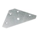 Essentials Corner Plates Zinc-Plated 83mm x 0.9mm x 83mm 10 Pack