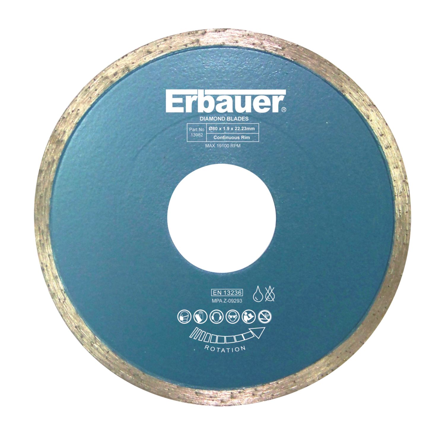 Erbauer Tile Diamond Blade 80mm x 22.23mm (13982)