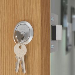 ERA  Night Latch Replacement Cylinder Satin Chrome 32.5mm