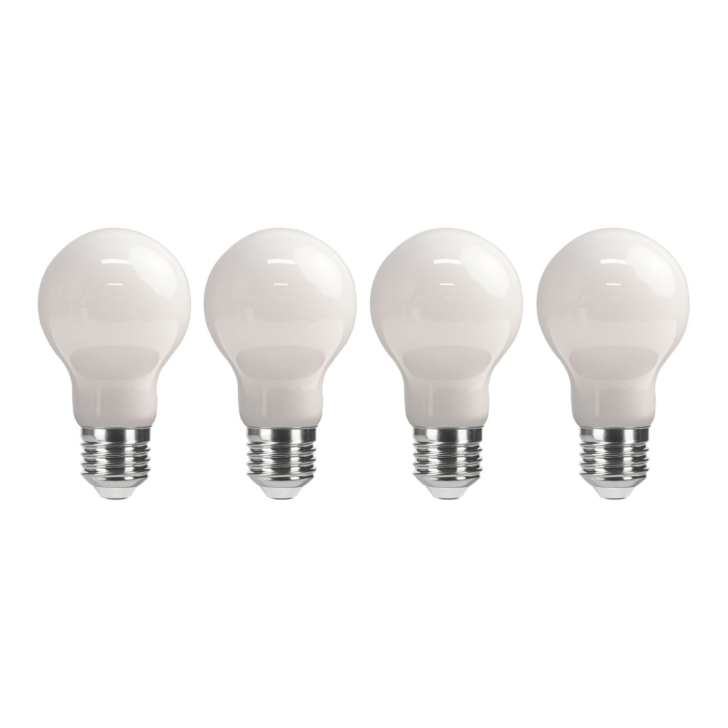 LAP E27 A60 LED Light Bulb Milky 806lm 4.9W 4 Pack (139CF)