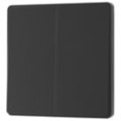 British General Evolve 20A 16AX 2-Gang 2-Way Light Switch  Black