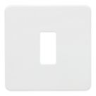 Knightsbridge  1-Module Grid Faceplate Matt White
