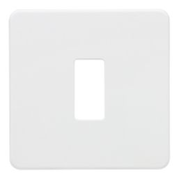 Knightsbridge  1-Module Grid Faceplate Matt White