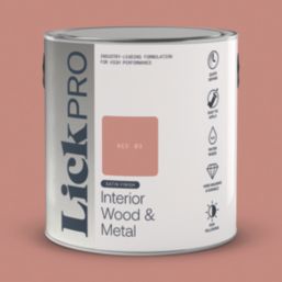 LickPro 2.5Ltr Red 03 Satin Water-Based Trim Paint