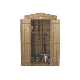 Forest  3' 6" x 1' 6" (Nominal) Apex Shiplap T&G Timber Tool Store with Assembly