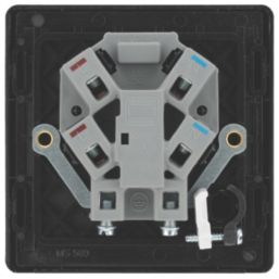 British General Evolve 13A Unswitched Fused Spur with LED Grey with Black Inserts