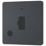 British General Evolve 13A Unswitched Fused Spur with LED Grey with Black Inserts