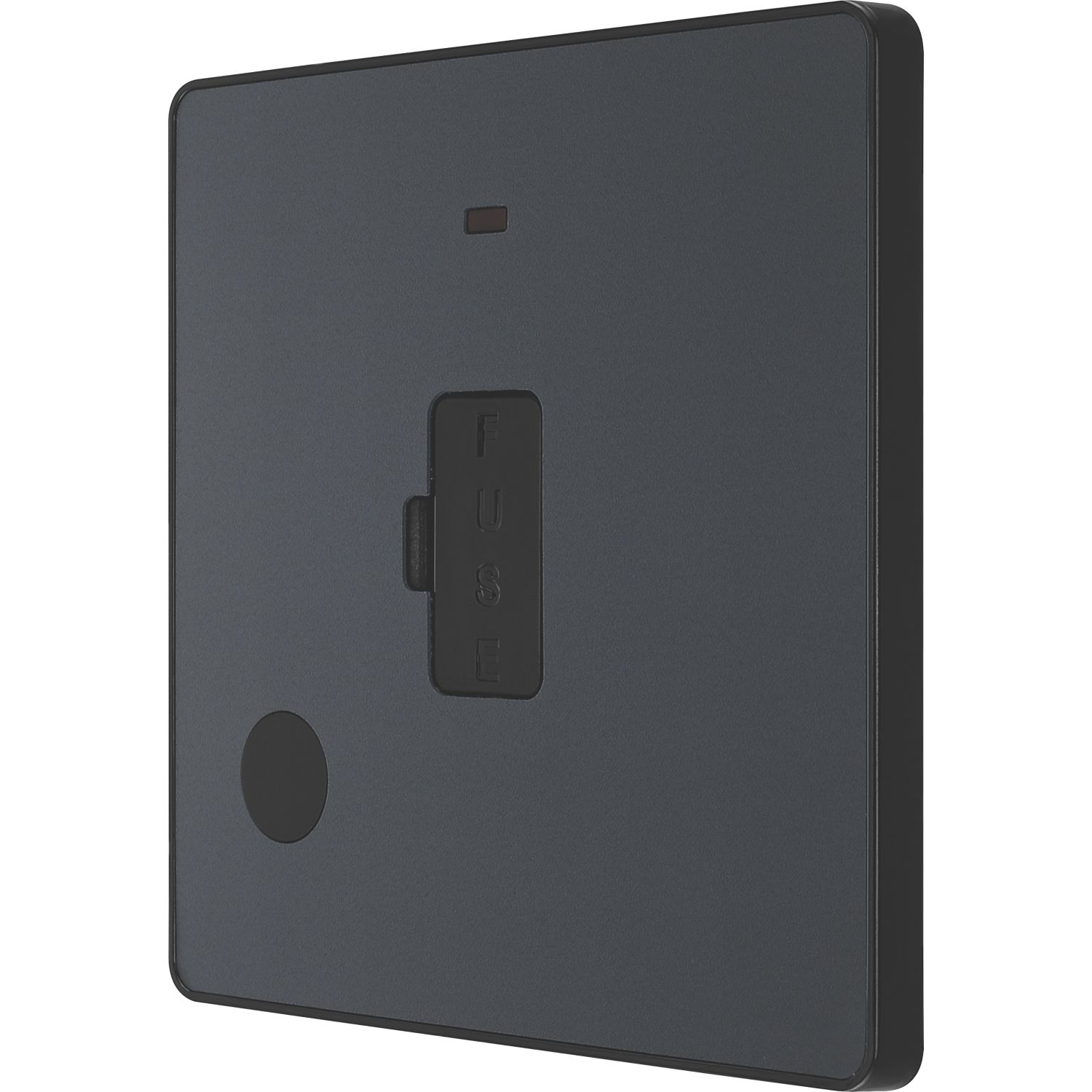British General Evolve 13A Unswitched Fused Spur with LED Grey with Black Inserts (139PX)