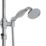 Bristan 1901 Rear-Fed Exposed Chrome Thermostatic Mixer Shower with Rigid Riser Kit