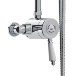 Bristan 1901 Rear-Fed Exposed Chrome Thermostatic Mixer Shower with ...