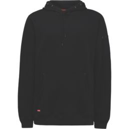 Hard Yakka Brushed Fleece Hoodie Black X Large 43" Chest