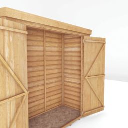 Mercia Value 6' x 2' 6" (Nominal) Pent Overlap Timber Shed