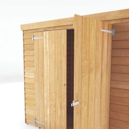 Mercia Value 6' x 2' 6" (Nominal) Pent Overlap Timber Shed
