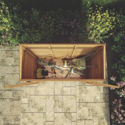 Mercia Value 6' x 2' 6" (Nominal) Pent Overlap Timber Shed