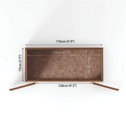 Mercia Value 6' x 2' 6" (Nominal) Pent Overlap Timber Shed