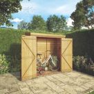 Mercia Value 6' x 2' 6" (Nominal) Pent Overlap Timber Shed