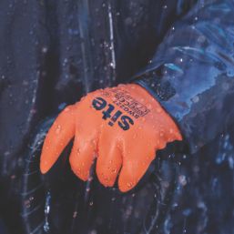 Site SWG227 Thermal Waterproof Gloves Orange / Black X Large