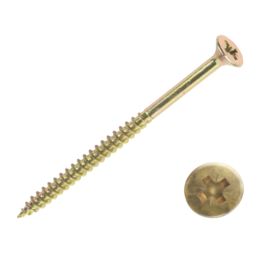 Goldscrew  PZ Double-Countersunk Thread Cutting Multipurpose Screws 6mm x 130mm 50 Pack