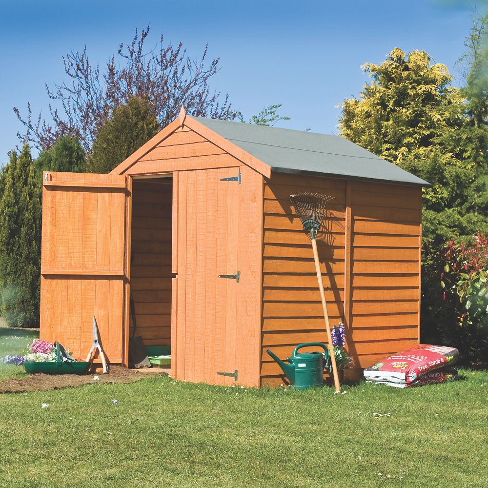 shire 6' x 6' nominal apex overlap timber shed wooden