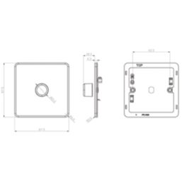 Knightsbridge  1-Gang Modular Dimmer Switch Antique Brass