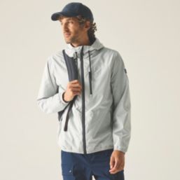 Regatta Shorebay Waterproof Jacket Silver Grey / Navy 2X Large Size 56.6" Chest