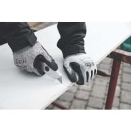 Site Thermal Cut Resistant Gloves Grey/Black Large - Screwfix