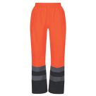 Regatta Pro Hi-Vis Over Trousers Elasticated Waist Orange / Navy XXX Large 41" W 31" L