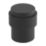 Eclipse Round Buffered Solid Floor Door Stop 30 x 41mm Matt Black