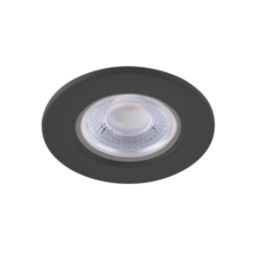 Saxby CosmosEco V3 Fixed  Fire Rated LED Recessed Downlights Black 6W 500lm 6 Pack